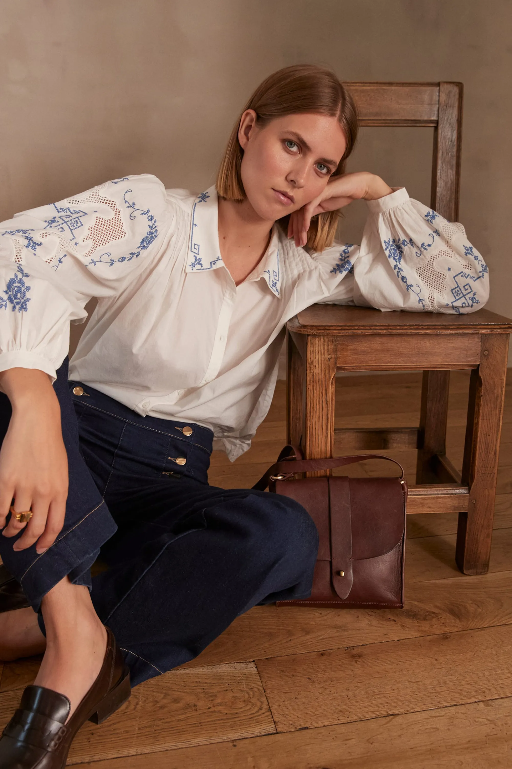 Maison 123 Blouses Et Chemises Blanches | Blouses Et Chemises En Coton>Blouse CLEMENTINE ECRU