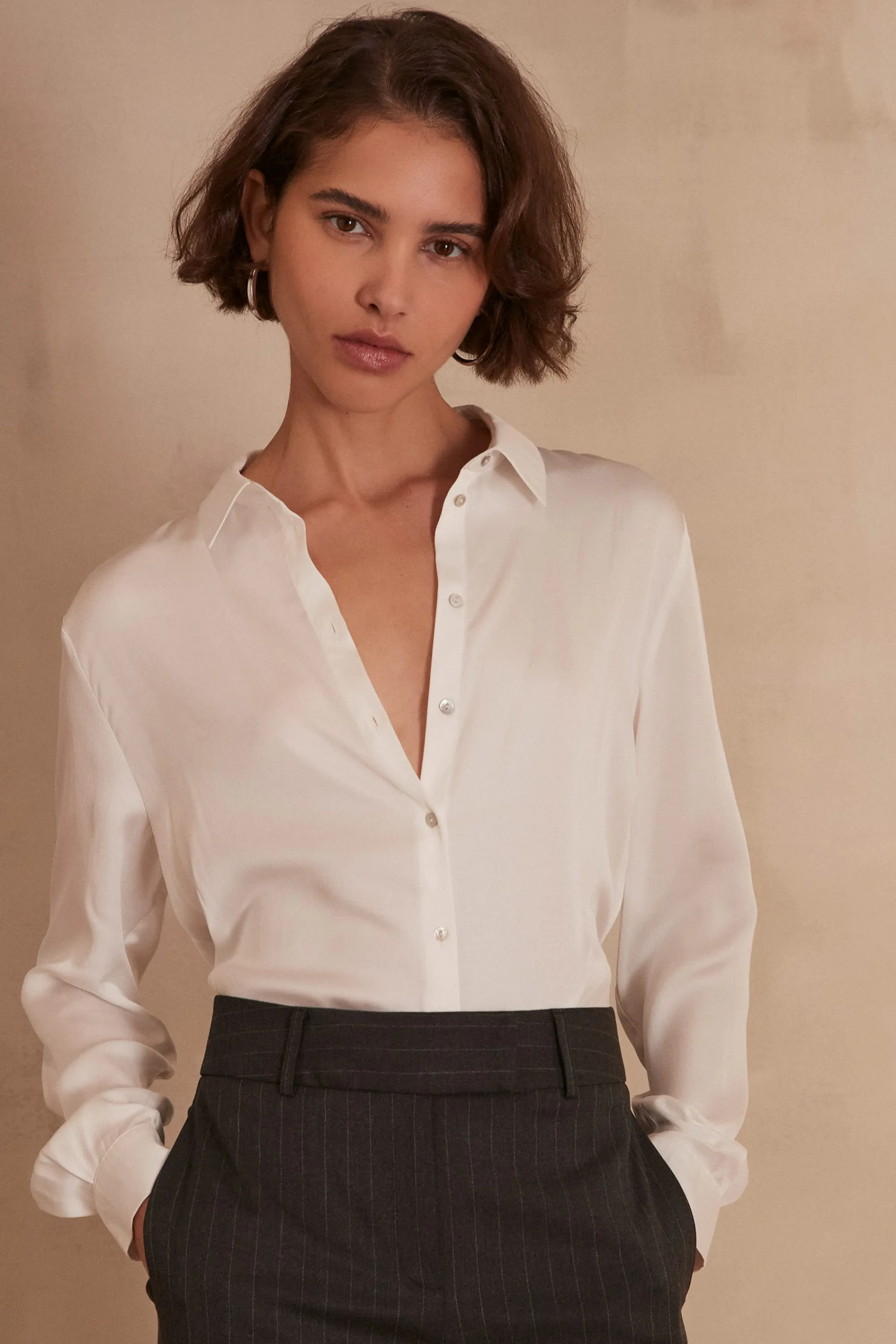 Maison 123 Blouses Et Chemises Blanches>Chemise CARLA ECRU