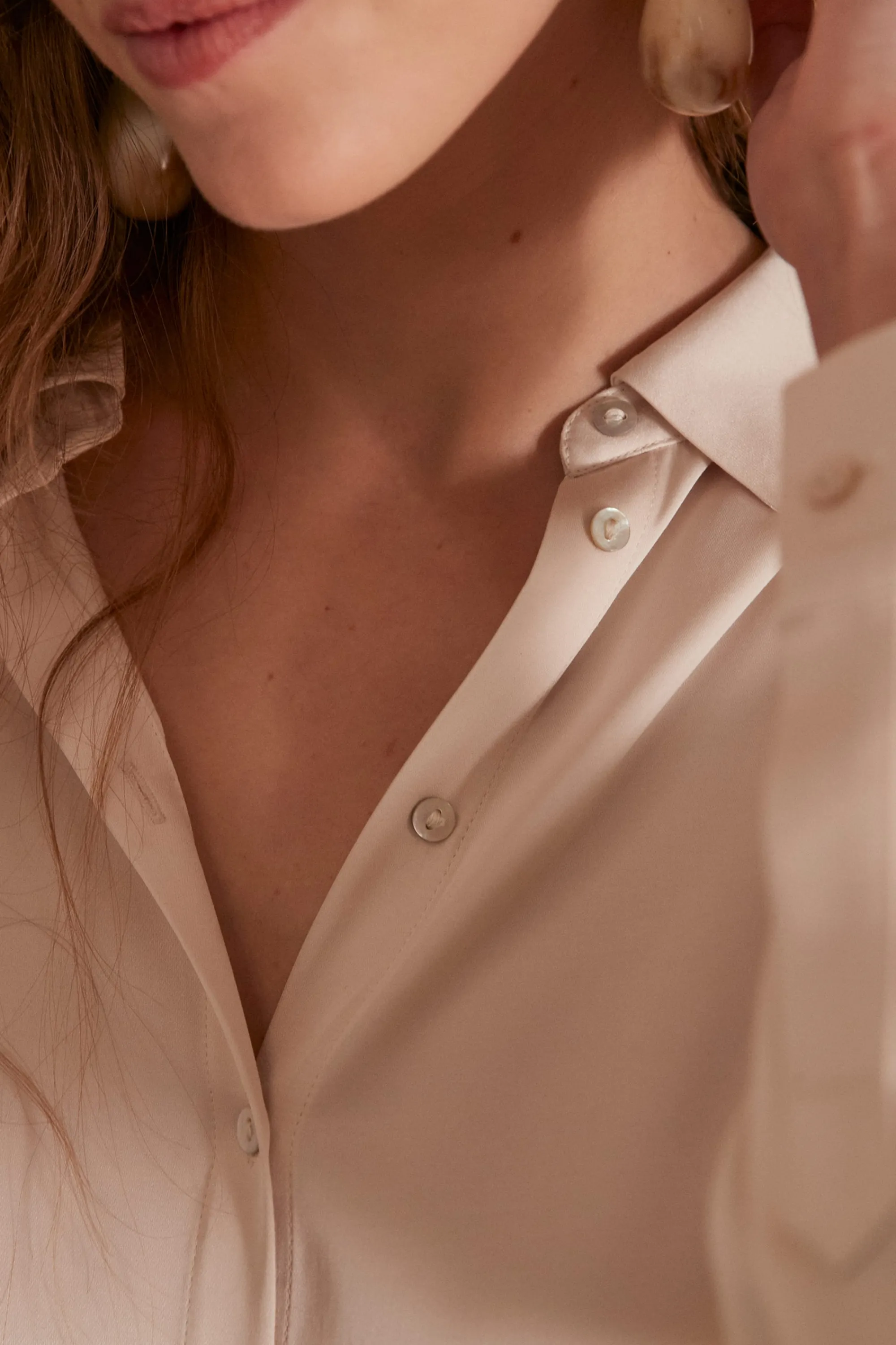 Maison 123 Blouses Et Chemises Blanches>Chemise CARLA CREME