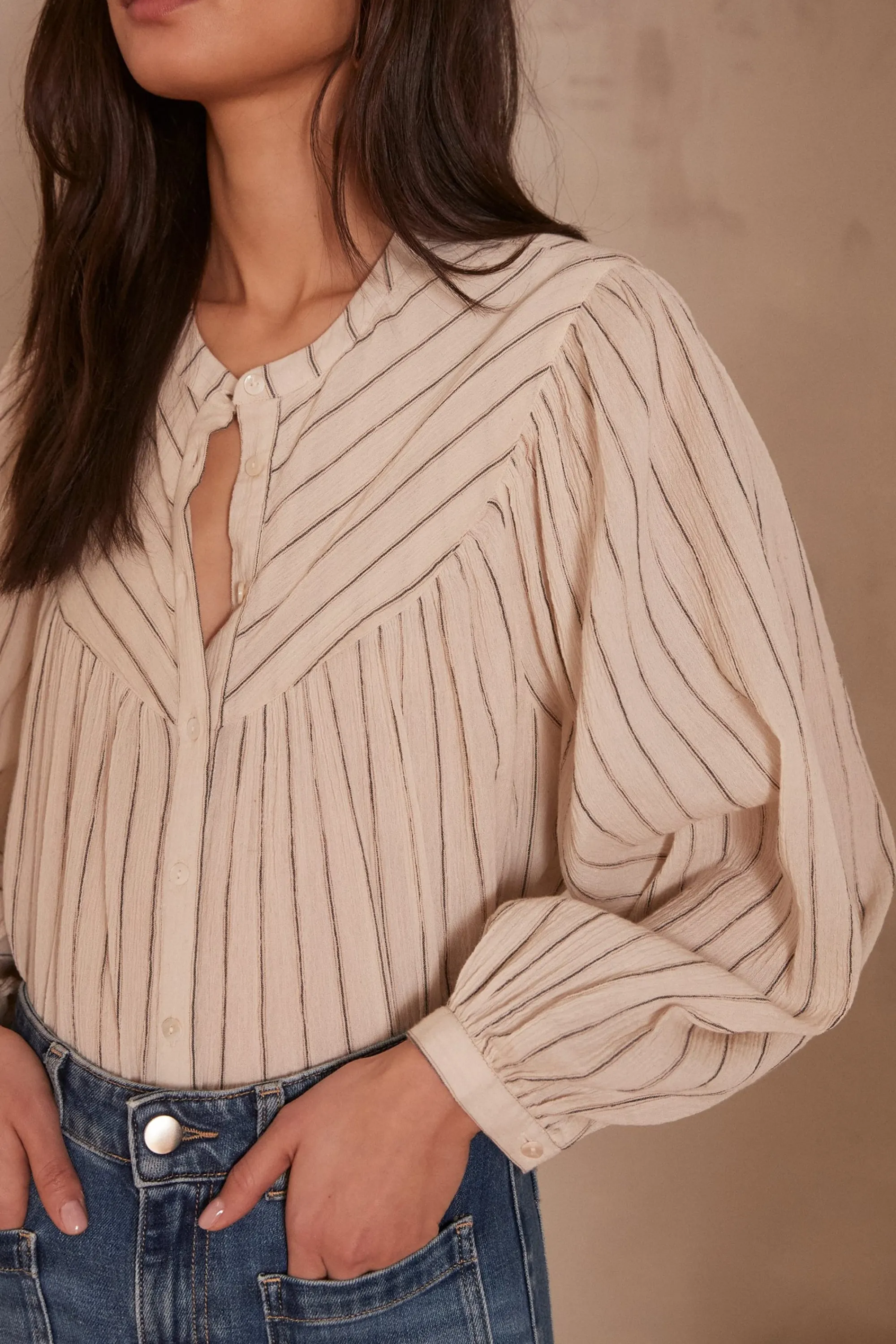 Maison 123 Blouses Et Chemises Imprimées | Blouses Et Chemises Blanches>Chemisier PLUME CREME