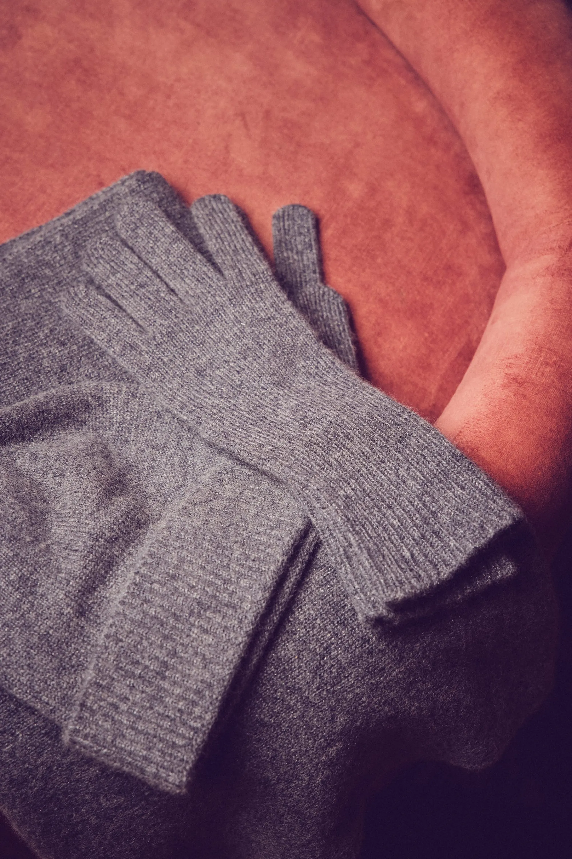 Maison 123 Gants>Gants en cachemire ARNO ANTHRACITE