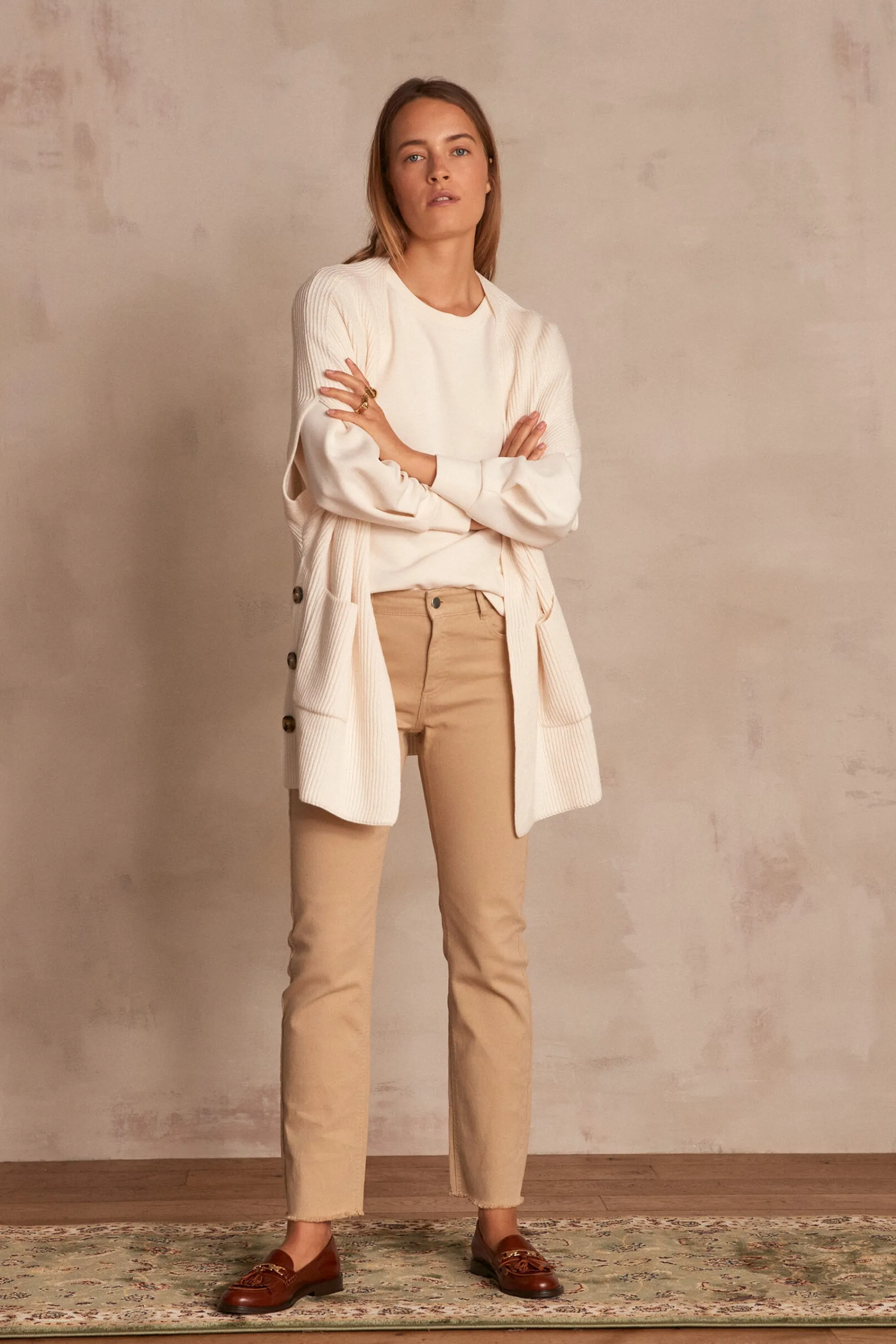 Maison 123 Jeans Droits | Les Morphologies En H>Jean droit Patience BEIGE