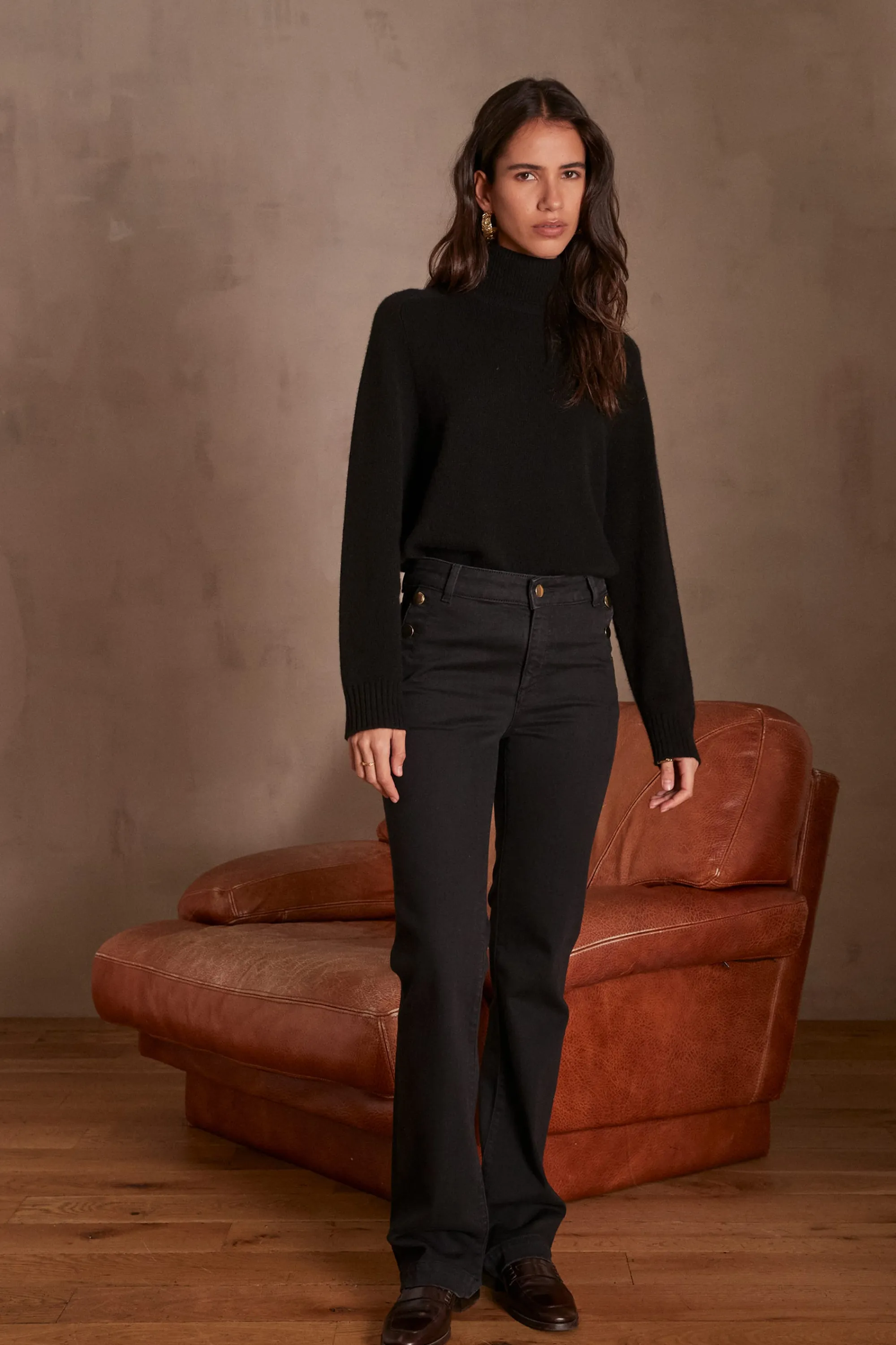 Maison 123 Jeans We Care | Jeans Flare Et Bootcut>Jean flare NINON NOIR