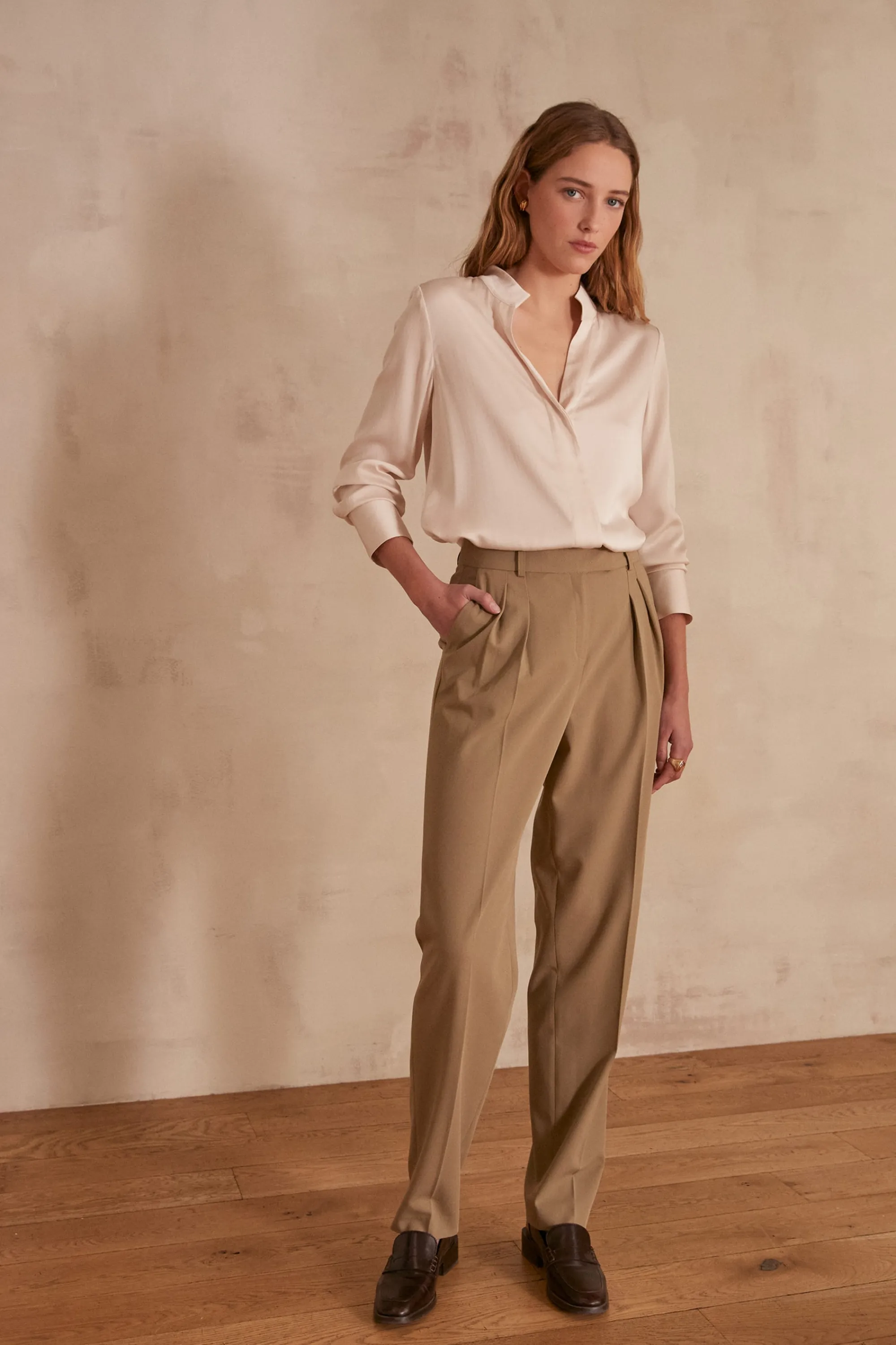 Maison 123 Pantalons De Tailleur>Pantalon BENITO FEUILLE