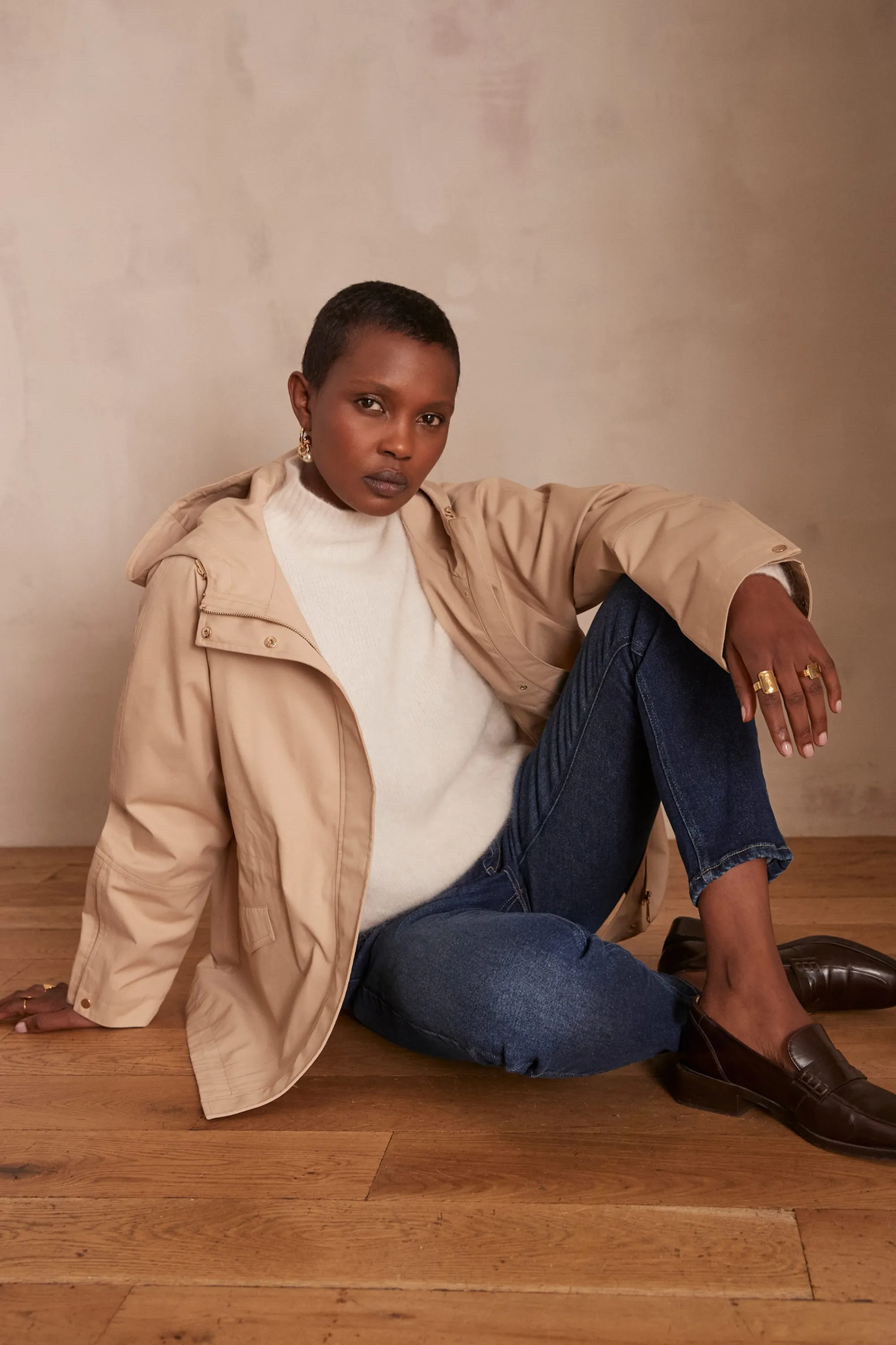 Maison 123 Manteaux Longs | Manteaux Courts>Parka ANNETTE BEIGE