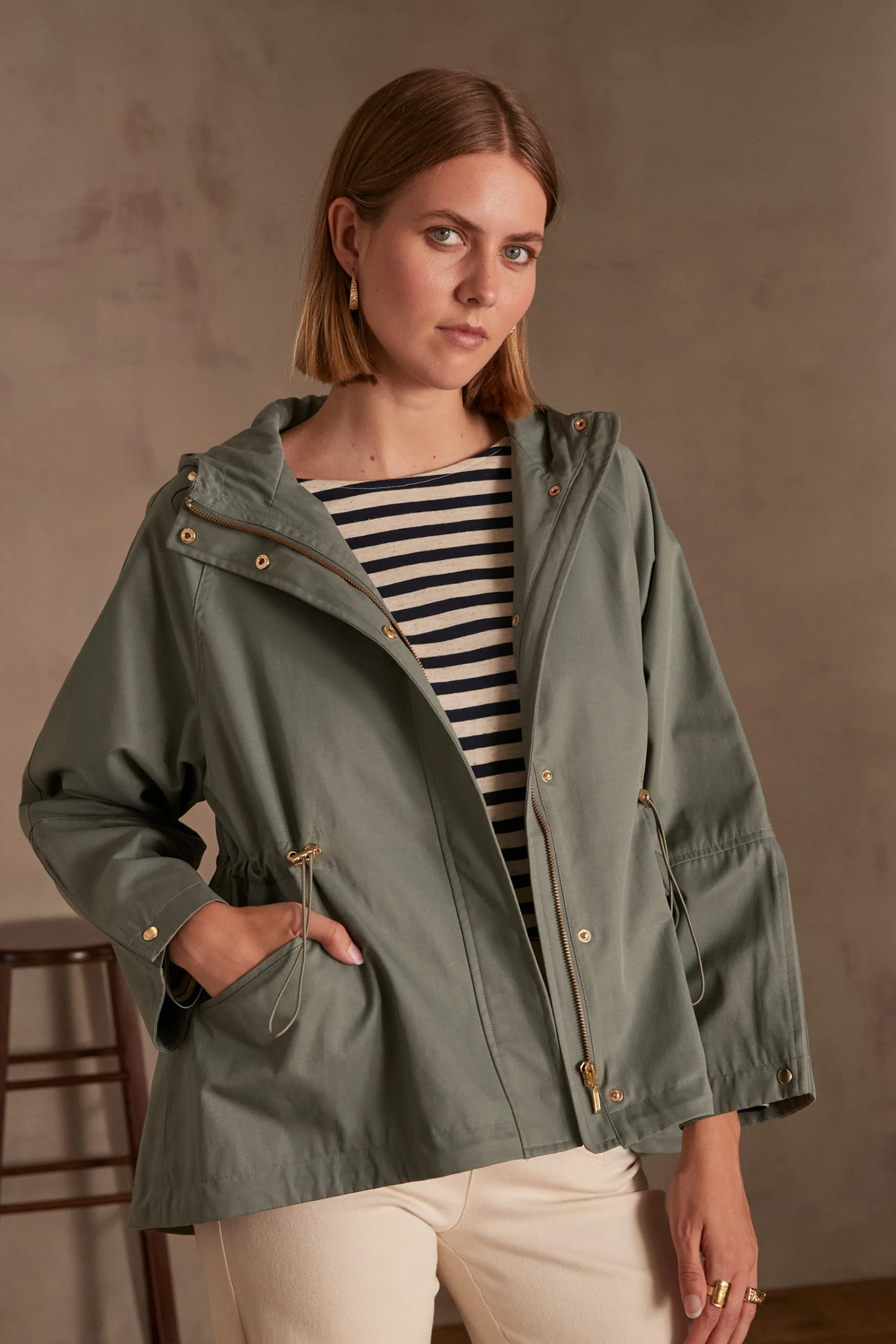 Maison 123 Manteaux Longs | Manteaux Courts>Parka ANNETTE FEUILLE