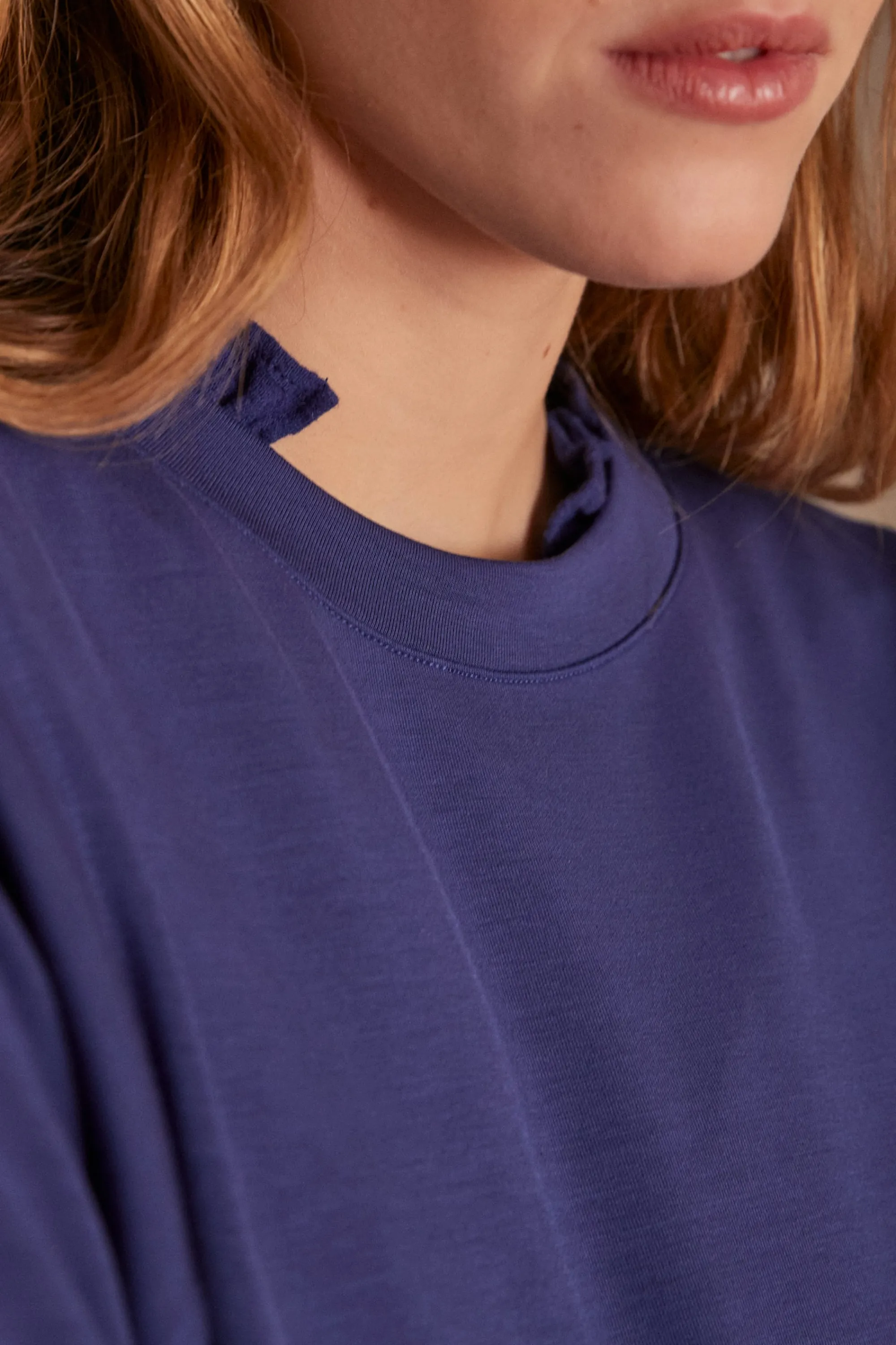 Maison 123 Voir Tout | T-Shirts Col Rond>Sweatshirt ALICIA BLEU ROI