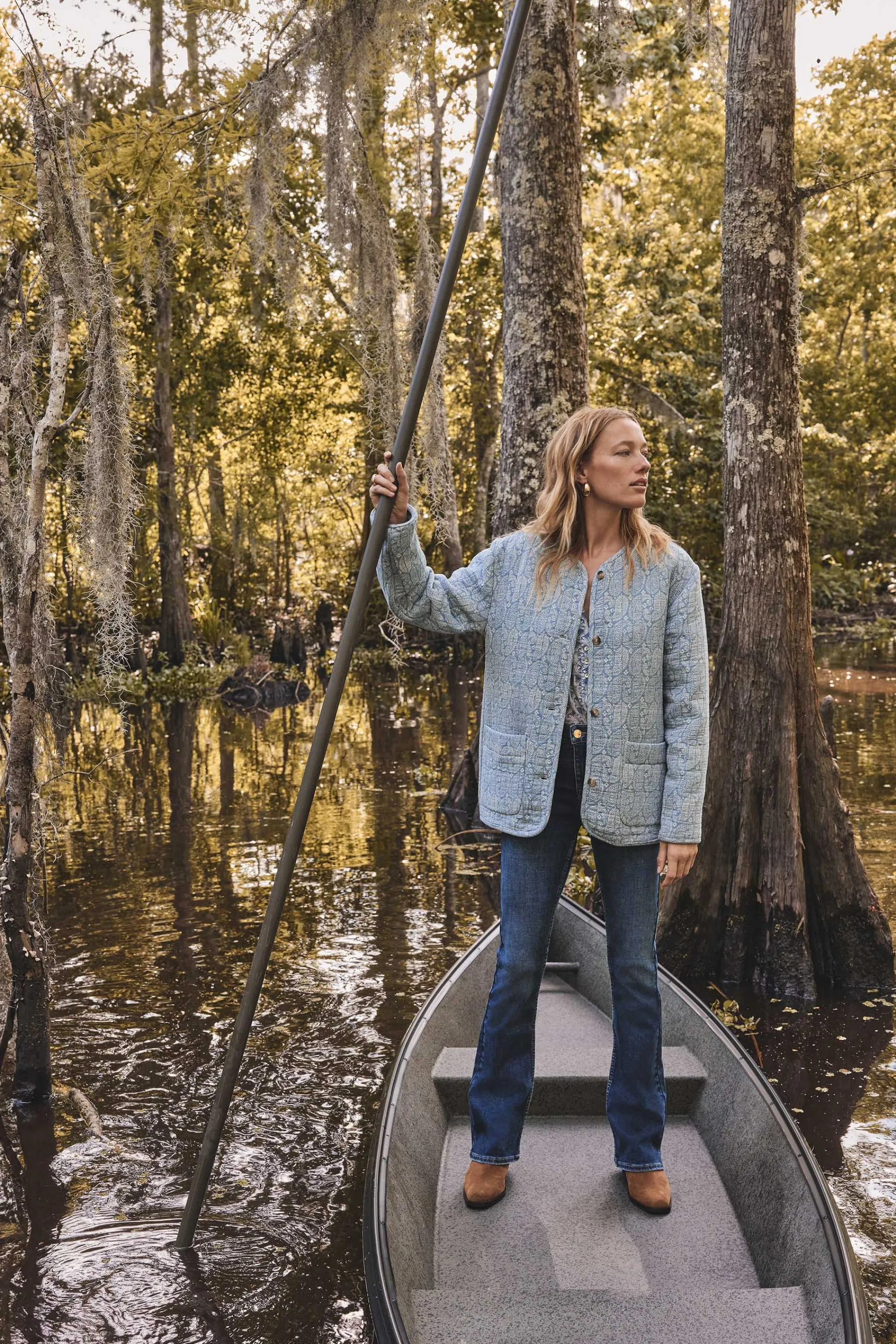 Maison 123 Vestes Matelassées>Veste matelassée NADJA BLEU CIEL